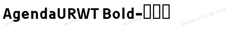 AgendaURWT Bold字体转换
